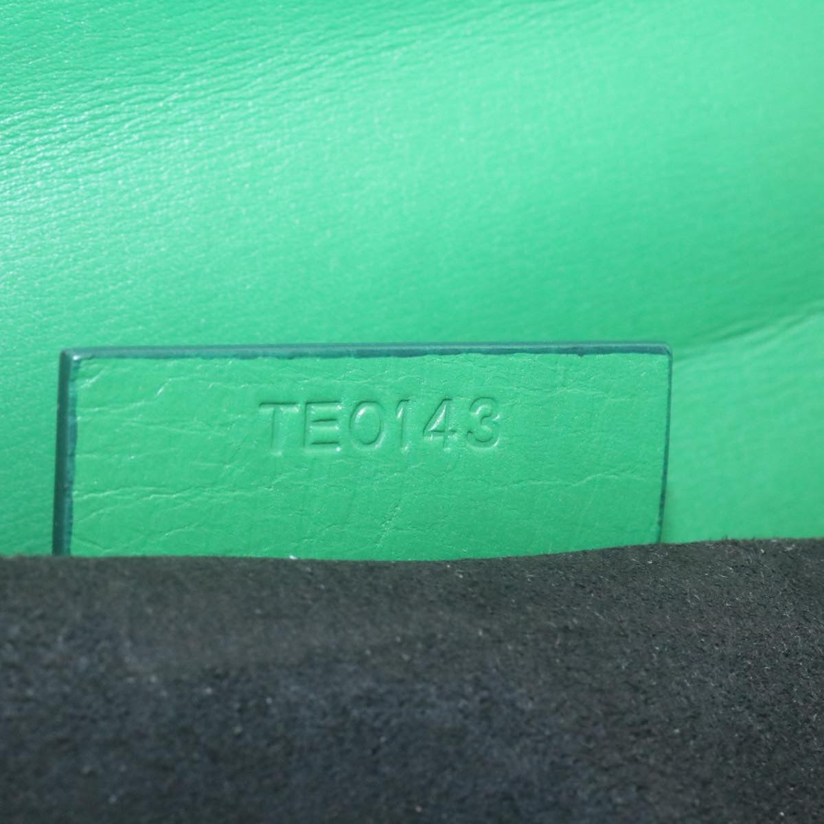 GIVENCHY Pandora box Shoulder Bag Leather Green Auth am359b