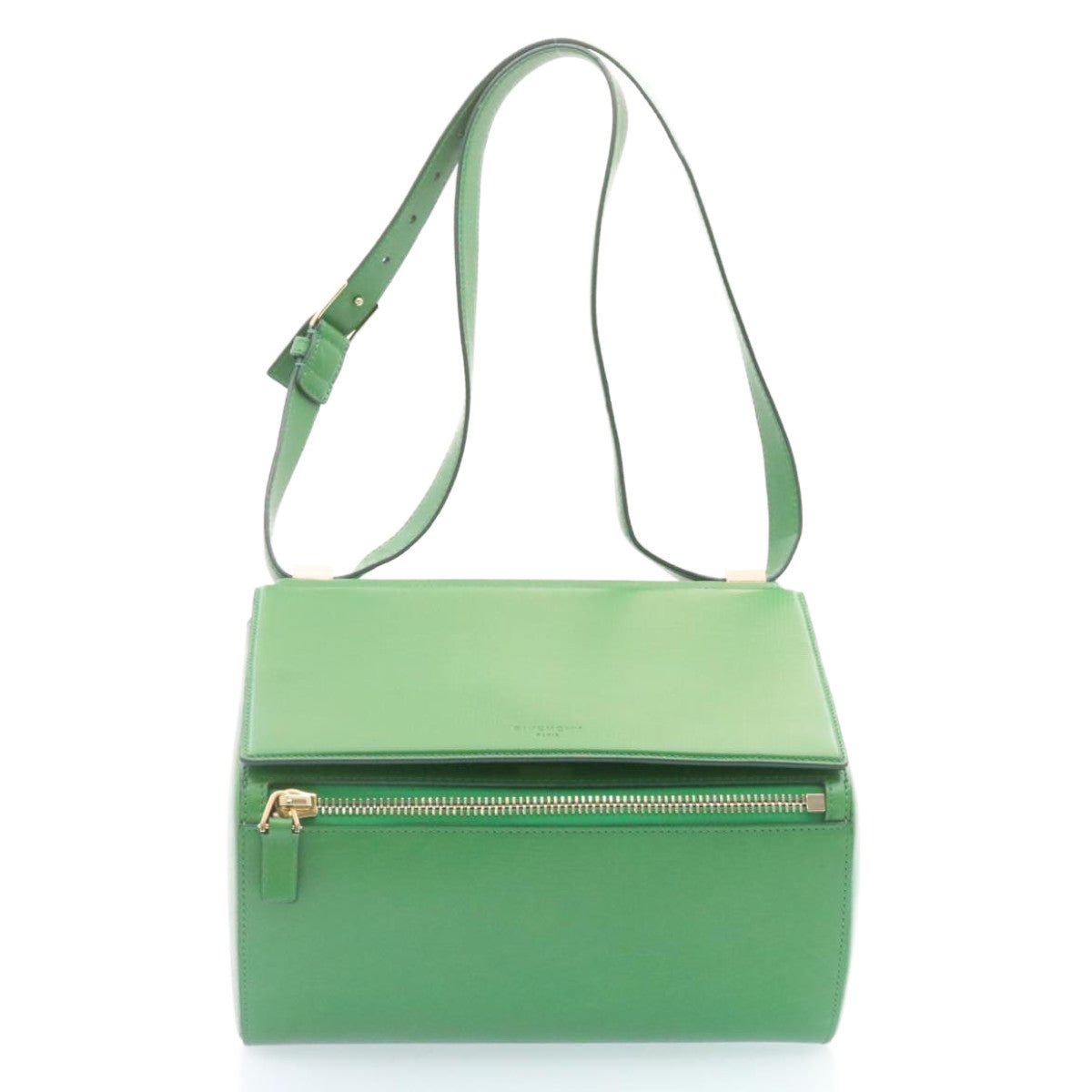 GIVENCHY Pandora box Shoulder Bag Leather Green Auth am359b - 0