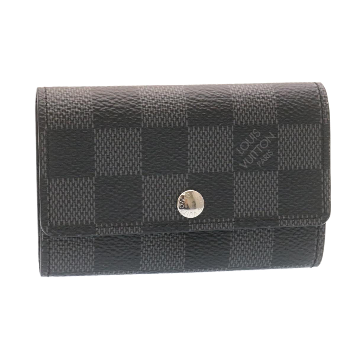 LOUIS VUITTON Damier Graphite Multicles6 Key Case N62662 LV Auth am414b