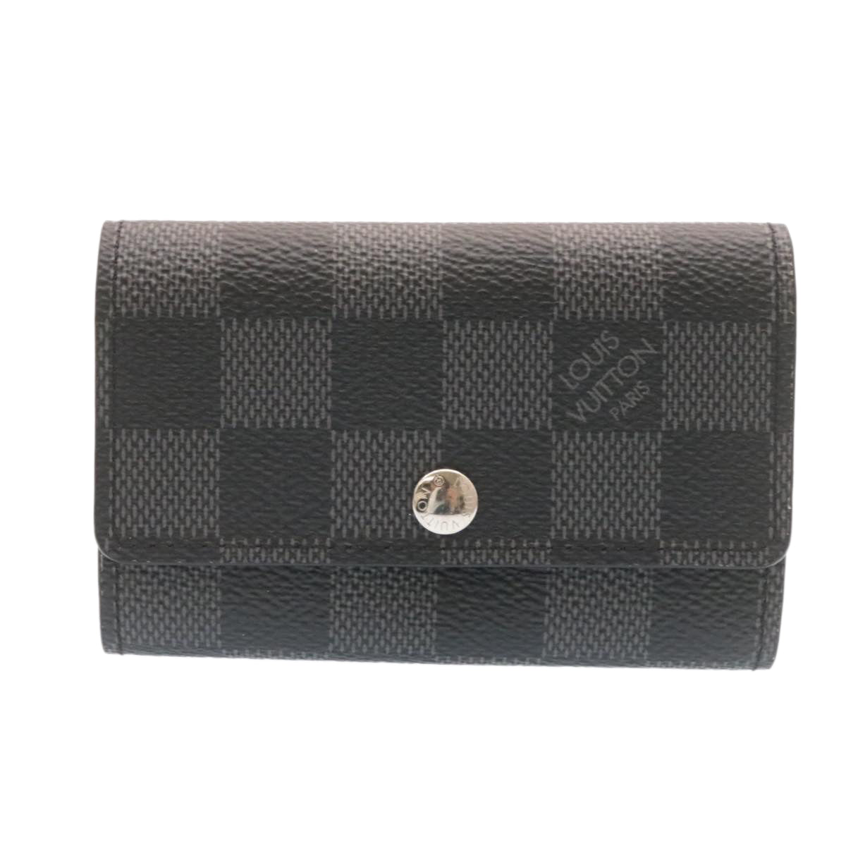 LOUIS VUITTON Damier Graphite Multicles6 Key Case N62662 LV Auth am414b