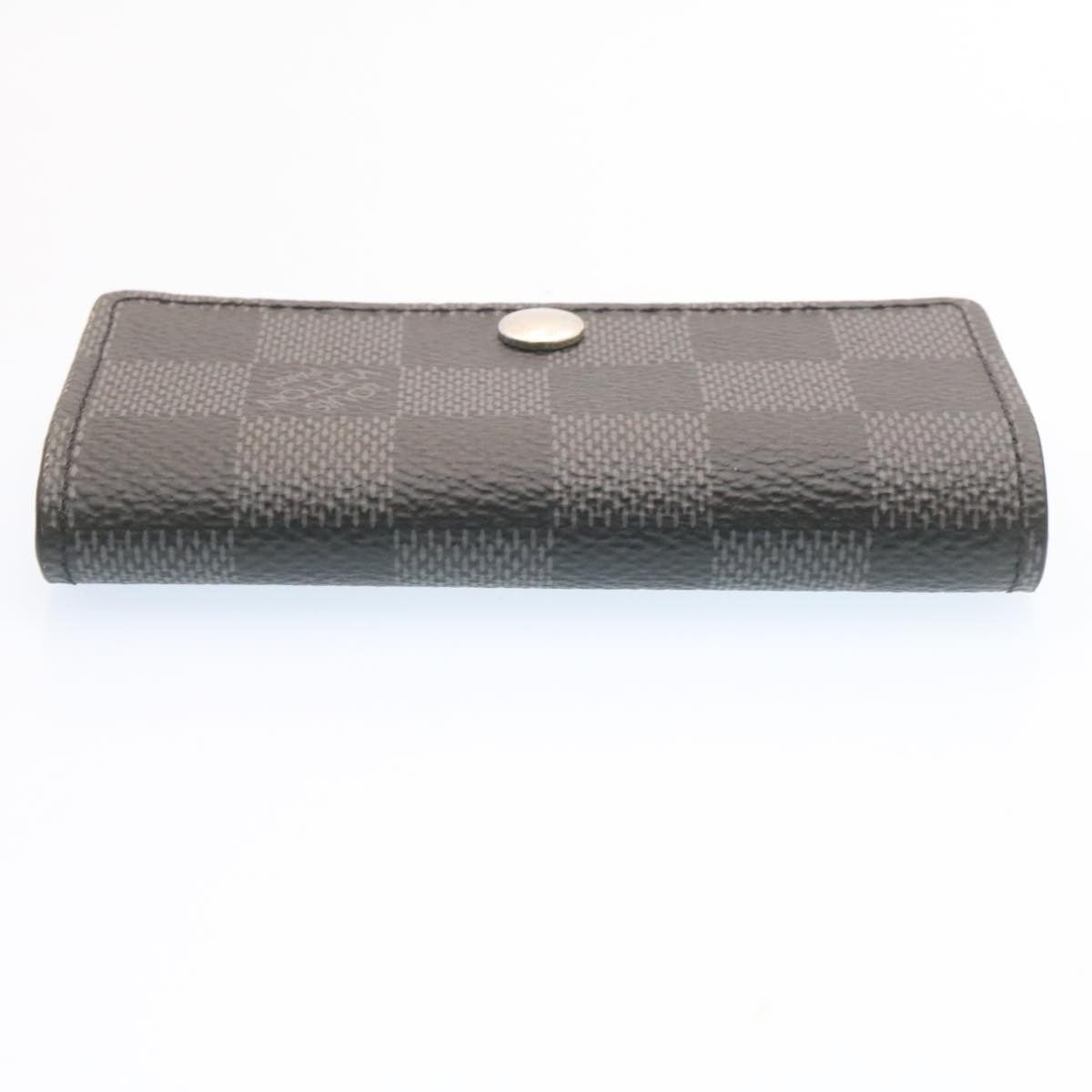 LOUIS VUITTON Damier Graphite Multicles6 Key Case N62662 LV Auth am414b