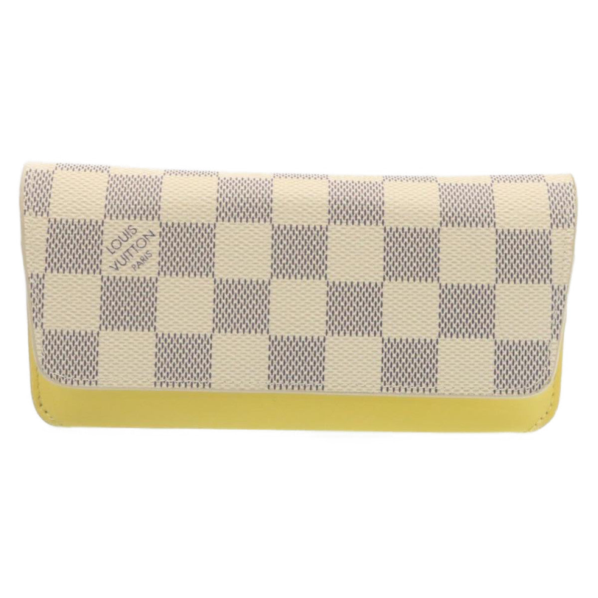 LOUIS VUITTON Damier Azur Etui Lunette Woody Glasses Case GI0388 LV Auth am450b