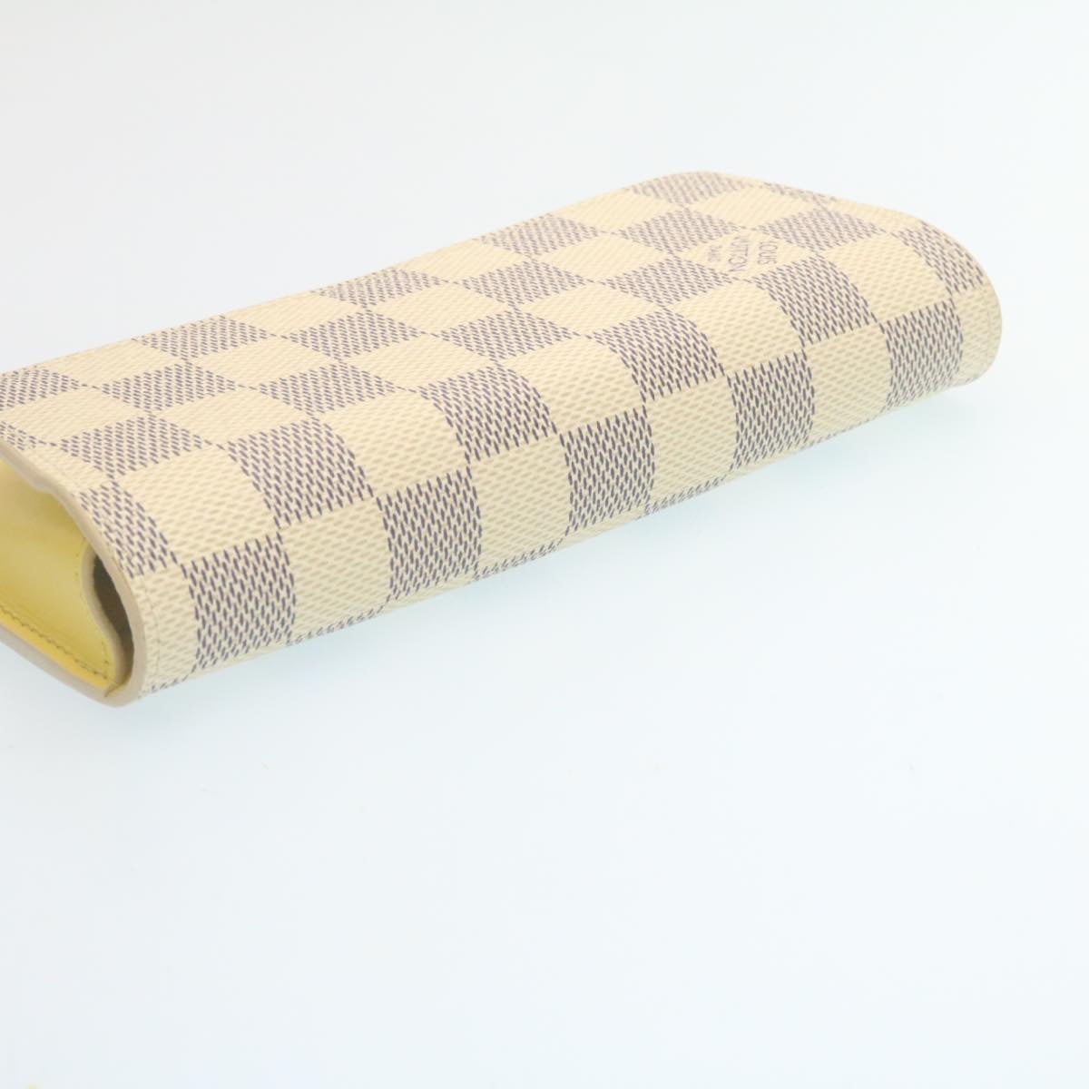 LOUIS VUITTON Damier Azur Etui Lunette Woody Glasses Case GI0388 LV Auth am450b