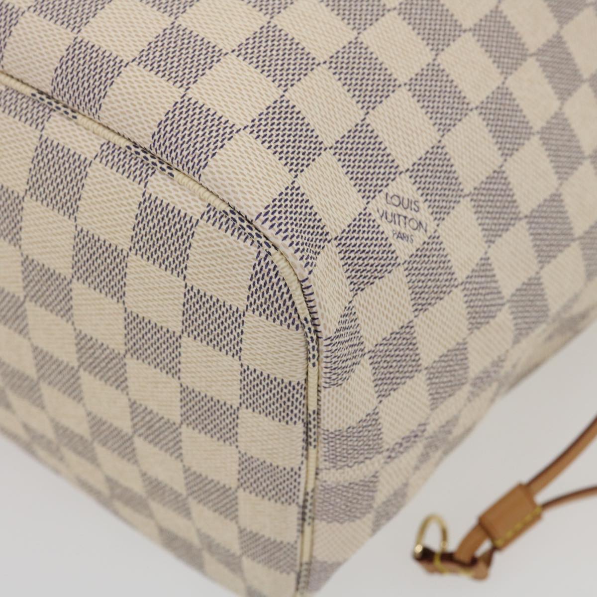 LOUIS VUITTON Damier Azur Neverfull MM Tote Bag N41605 LV Auth am472b