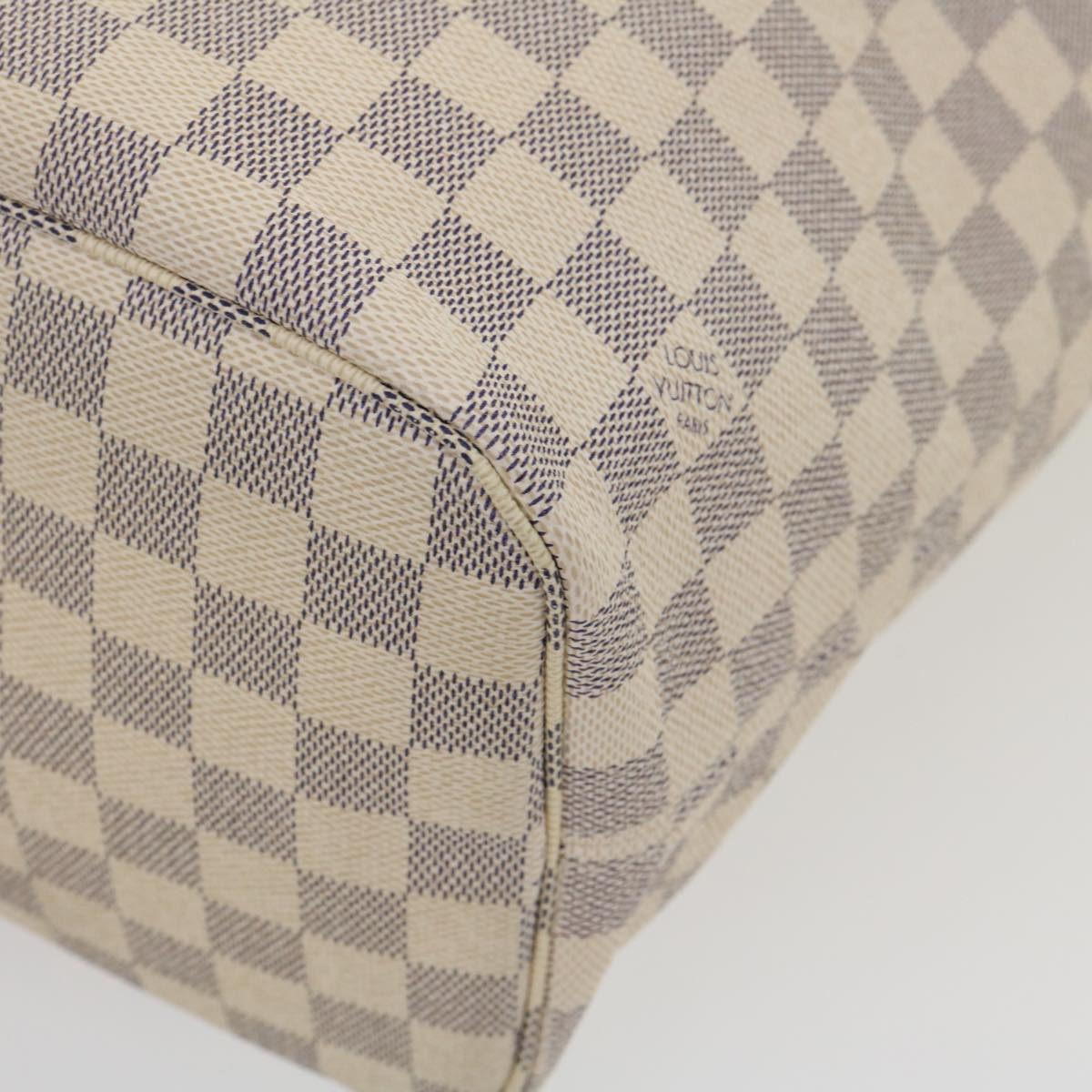 LOUIS VUITTON Damier Azur Neverfull MM Tote Bag N41605 LV Auth am472b