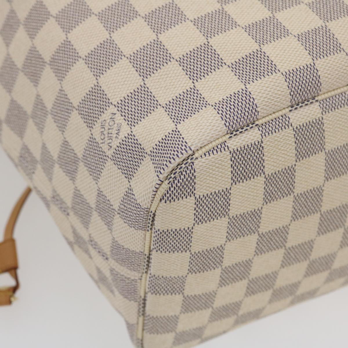 LOUIS VUITTON Damier Azur Neverfull MM Tote Bag N41605 LV Auth am472b