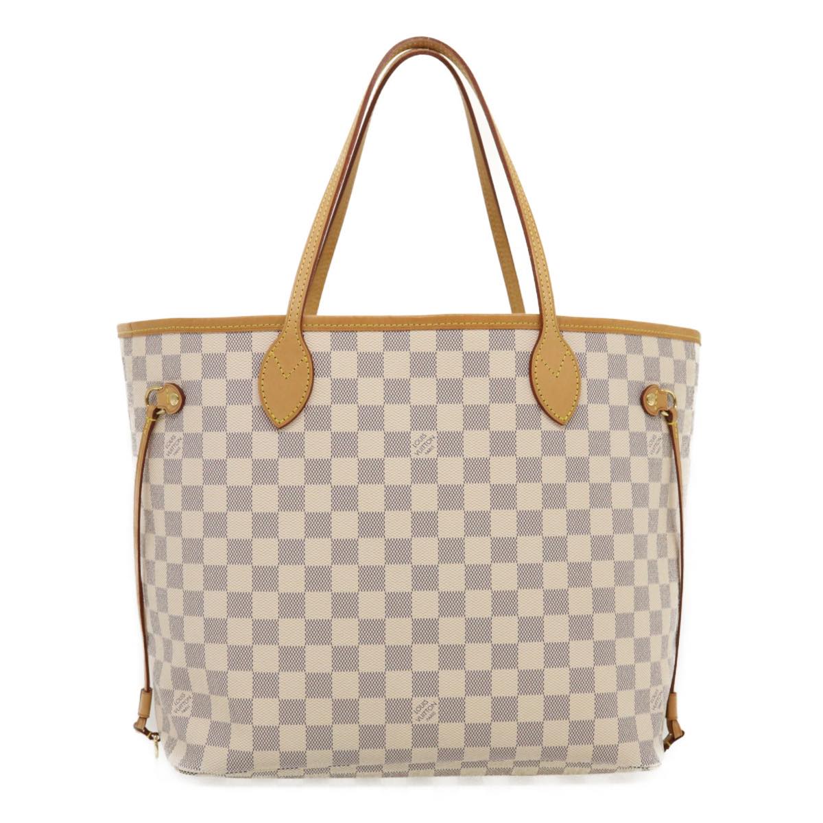 LOUIS VUITTON Damier Azur Neverfull MM Tote Bag N41605 LV Auth am472b