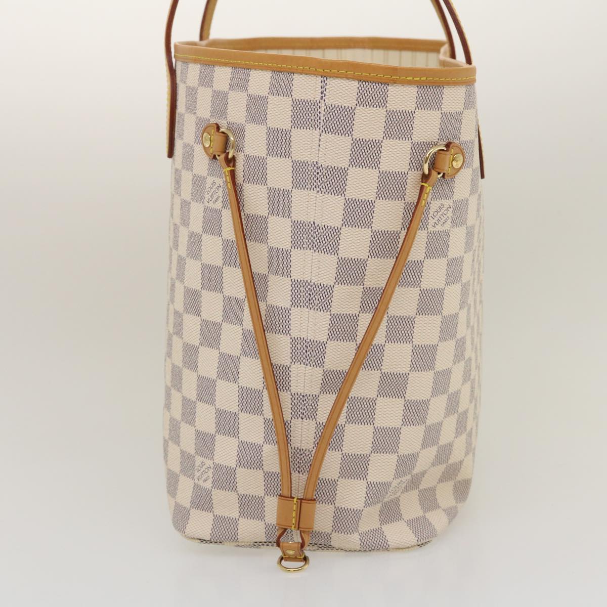 LOUIS VUITTON Damier Azur Neverfull MM Tote Bag N41605 LV Auth am472b