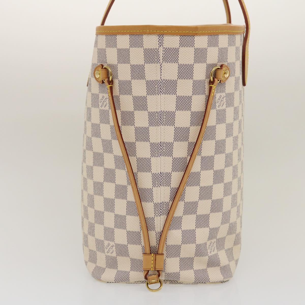 LOUIS VUITTON Damier Azur Neverfull MM Tote Bag N41605 LV Auth am472b