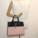 LOUIS VUITTON City Steamer MM Hand Bag Leather 2way Pink M53019 LV Auth am479b-30