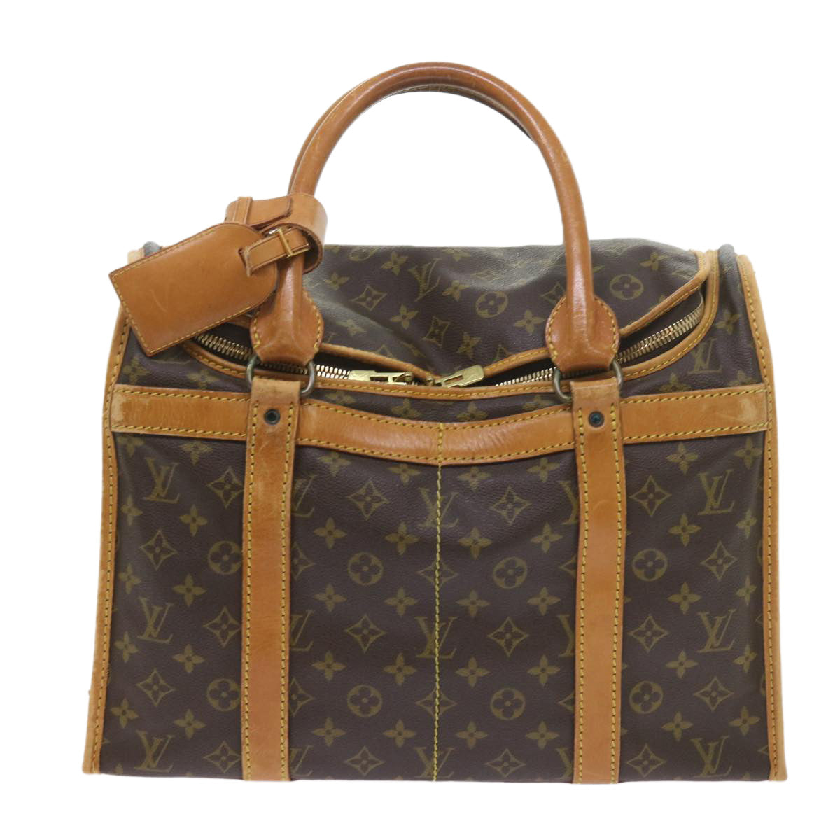 LOUIS VUITTON Monogram Sac Shan 40 Pet Carry M42024 LV Auth bs10022