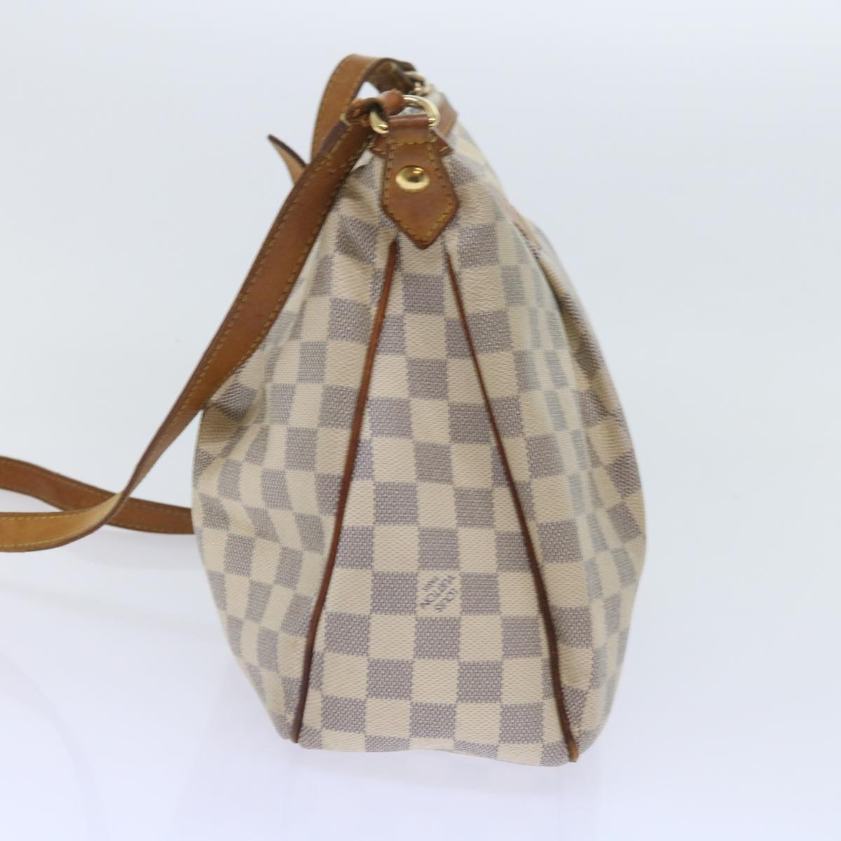 LOUIS VUITTON Damier Azur Siracusa PM Shoulder Bag N41113 LV Auth bs10028