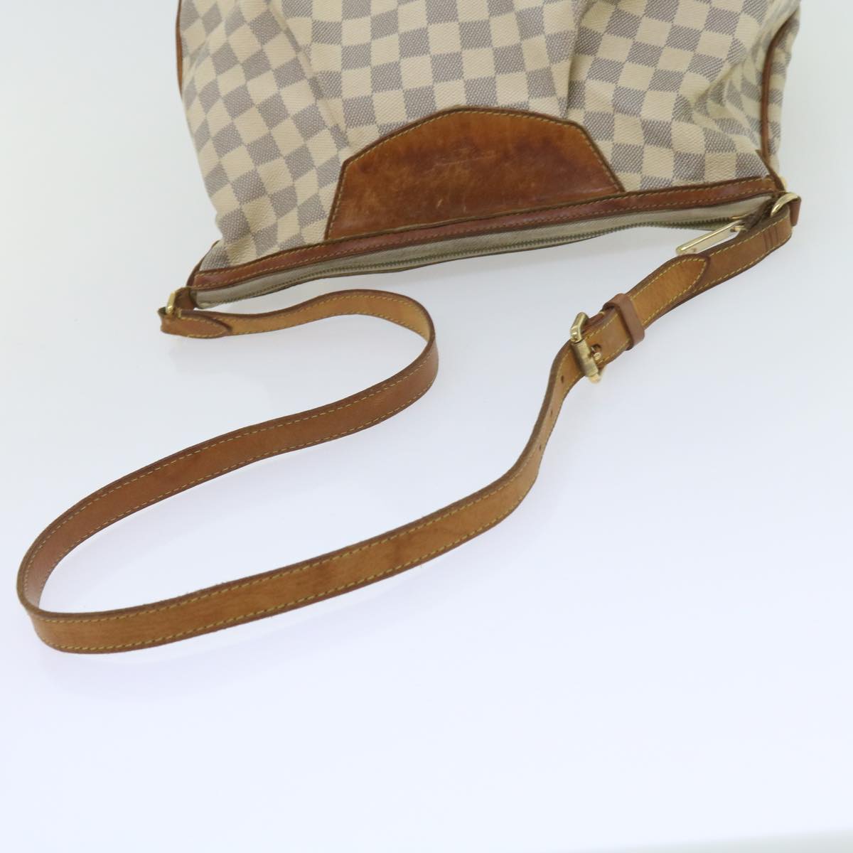 LOUIS VUITTON Damier Azur Siracusa PM Shoulder Bag N41113 LV Auth bs10028