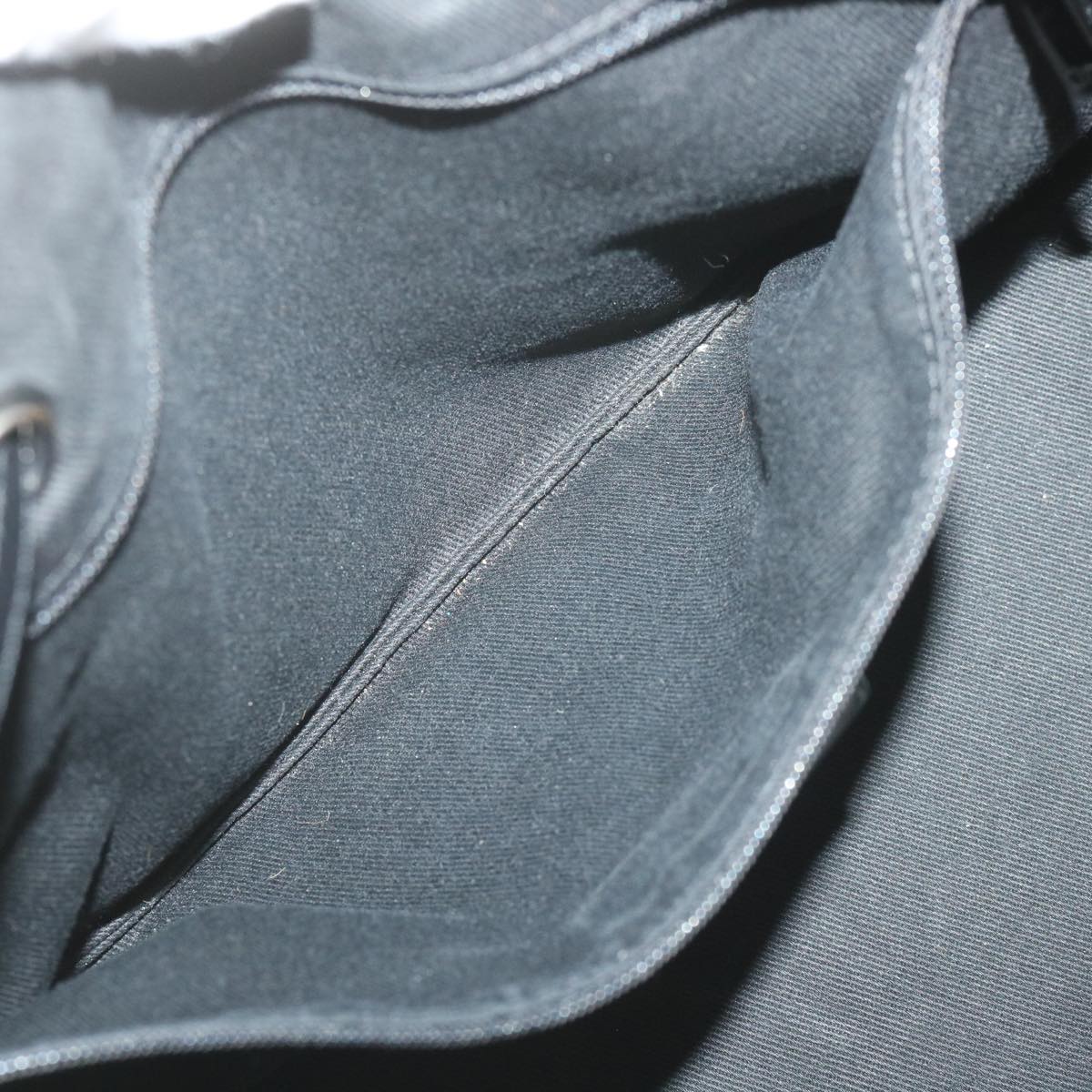 CHANEL Chain Shoulder Bag Harako leather Black CC Auth bs10036
