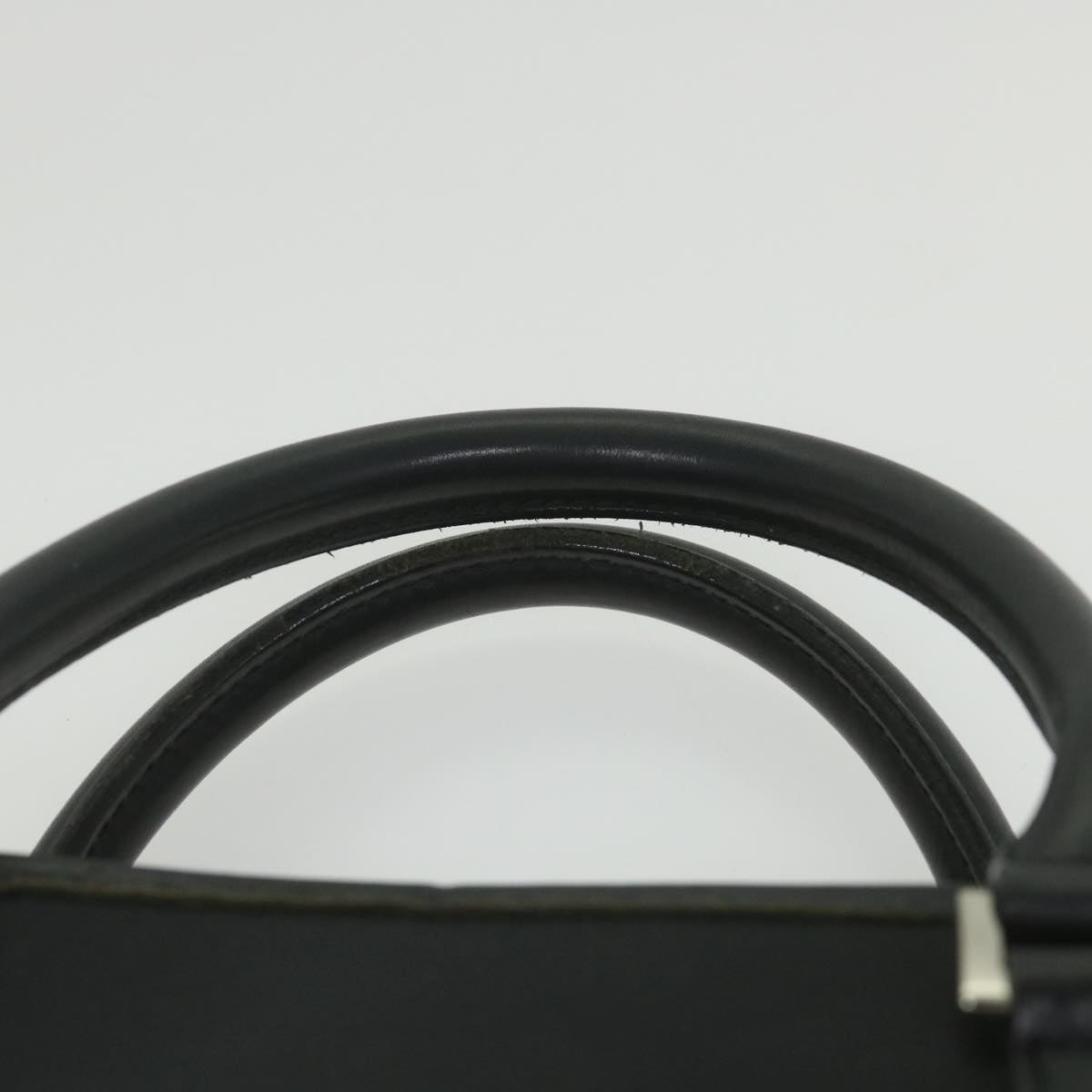 BURBERRY Black Label Hand Bag Nylon Black Auth bs10089