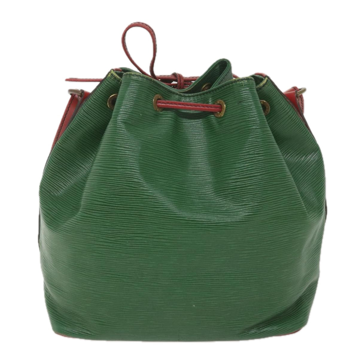 LOUIS VUITTON Epi Petit Noe Shoulder Bag Bicolor Green Red M44147 Auth bs10104 - 0