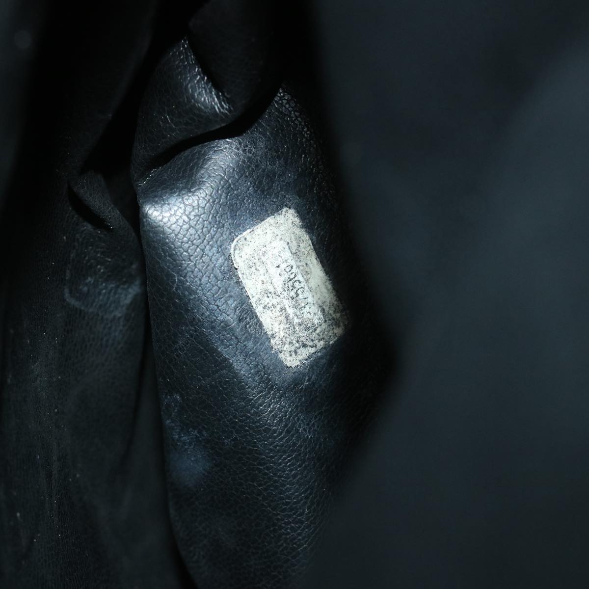 CHANEL Chain Shoulder Bag Patent leather Black CC Auth bs10115