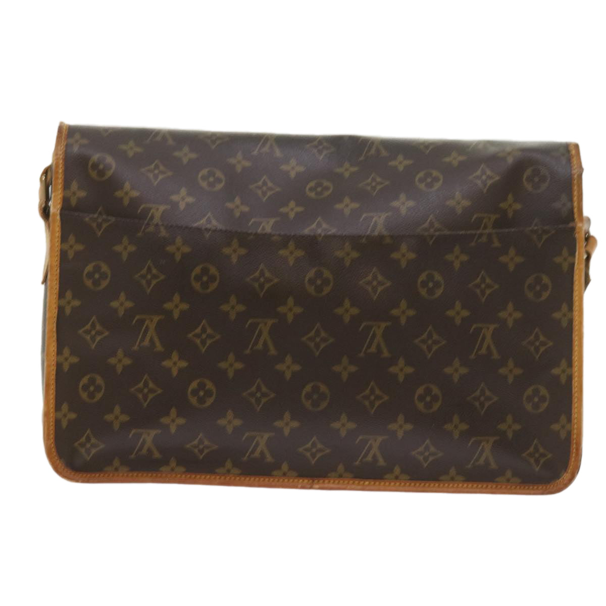 LOUIS VUITTON Monogram Gibeciere GM Shoulder Bag M42246 LV Auth bs10124