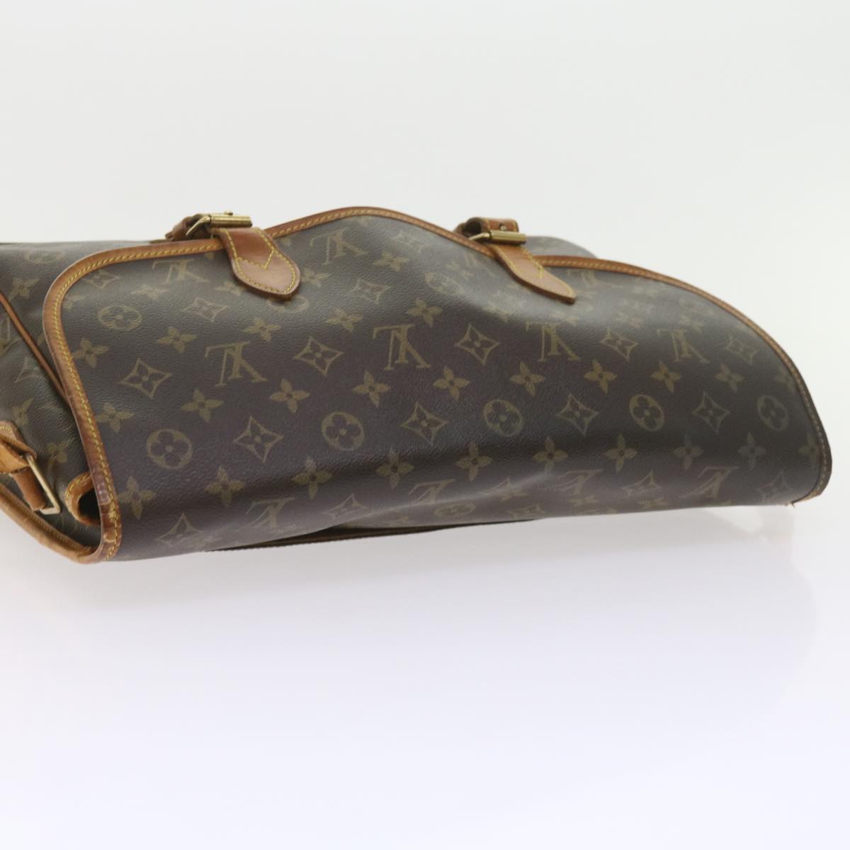 LOUIS VUITTON Monogram Gibeciere GM Shoulder Bag M42246 LV Auth bs10124