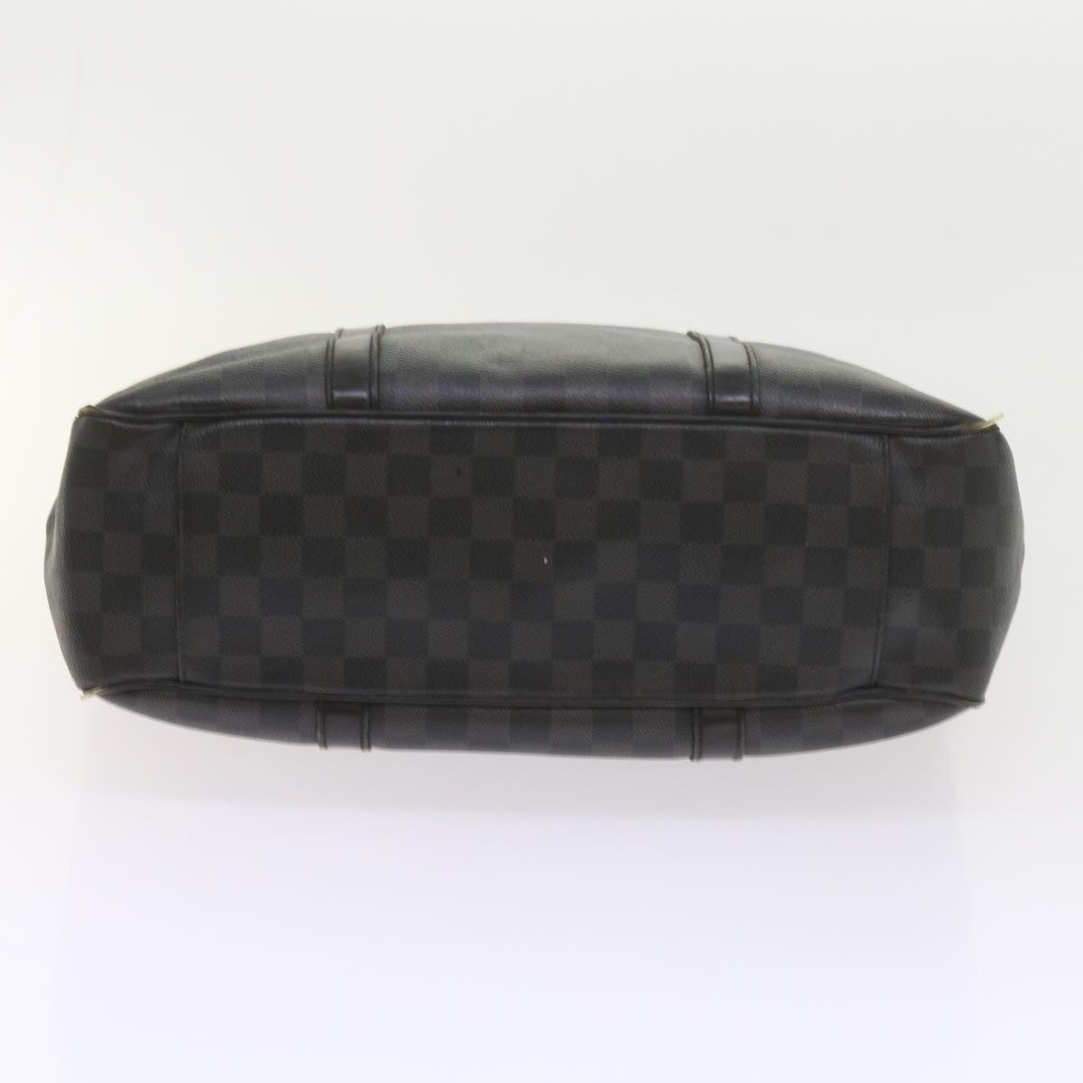 LOUIS VUITTON Damier Graphite Tadao 2way Hand Shoulder Bag N51192 Auth bs10128