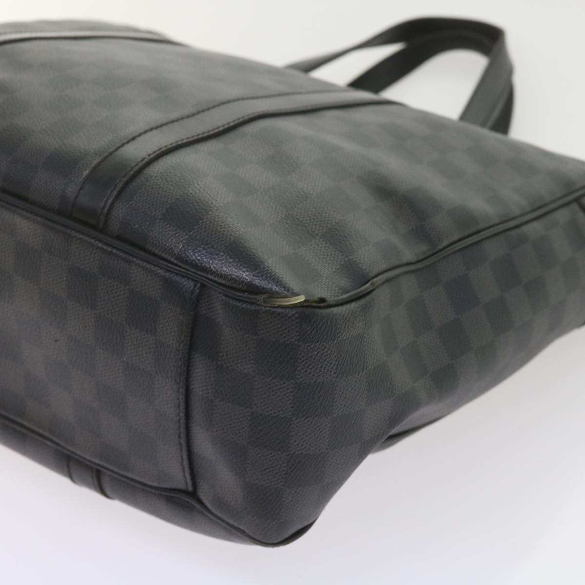 LOUIS VUITTON Damier Graphite Tadao 2way Hand Shoulder Bag N51192 Auth bs10128