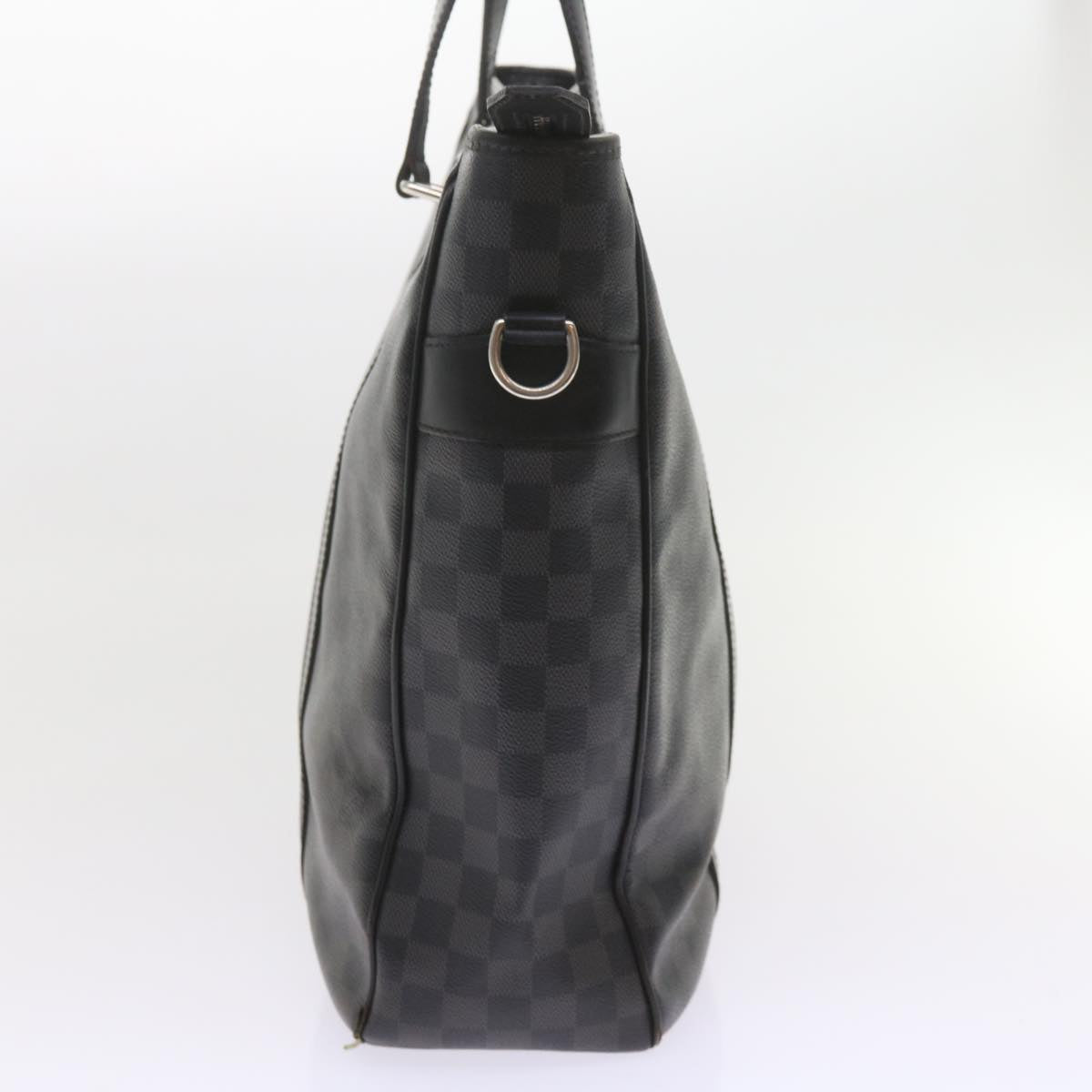 LOUIS VUITTON Damier Graphite Tadao 2way Hand Shoulder Bag N51192 Auth bs10128