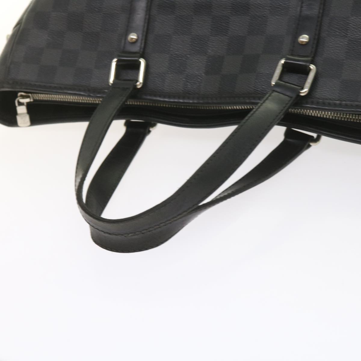 LOUIS VUITTON Damier Graphite Tadao 2way Hand Shoulder Bag N51192 Auth bs10128