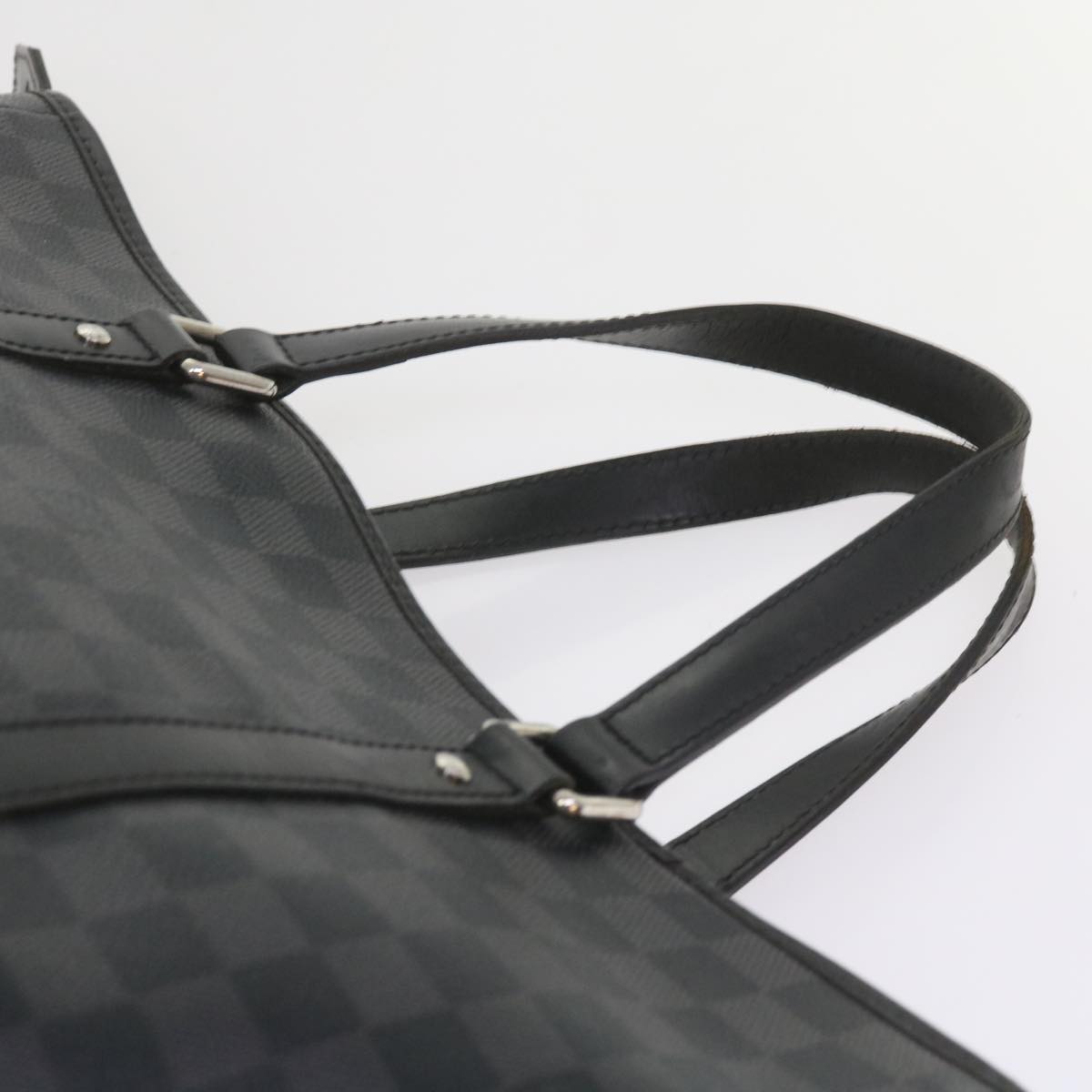 LOUIS VUITTON Damier Graphite Tadao 2way Hand Shoulder Bag N51192 Auth bs10128