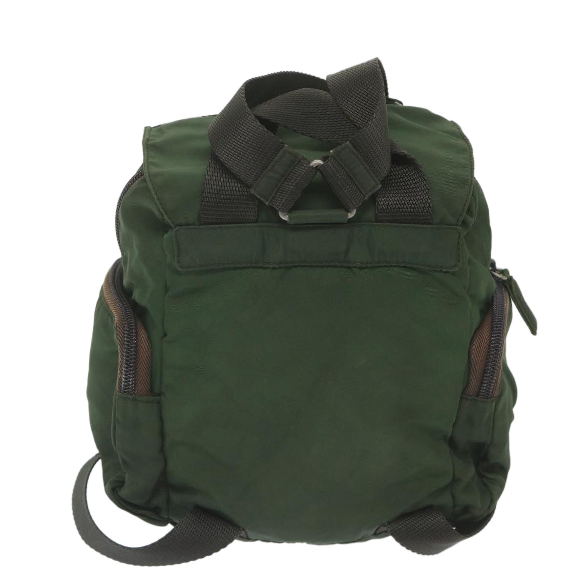 PRADA Backpack Nylon Green Auth bs10132