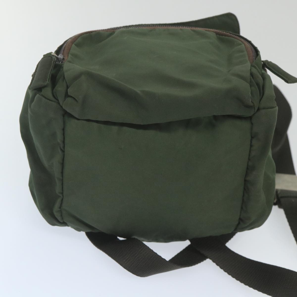 PRADA Backpack Nylon Green Auth bs10132