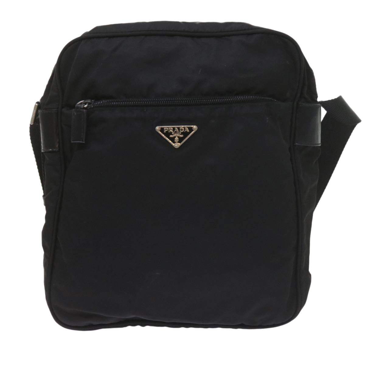 PRADA Shoulder Bag Nylon Black Auth bs10134