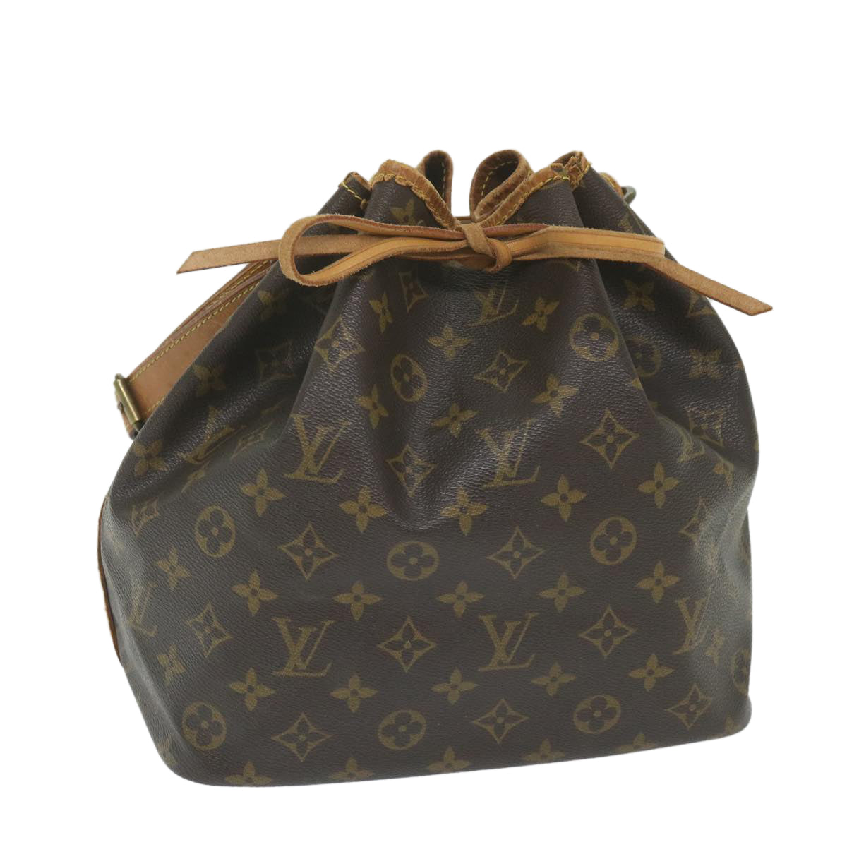 LOUIS VUITTON Monogram Petit Noe Shoulder Bag M42226 LV Auth bs10138