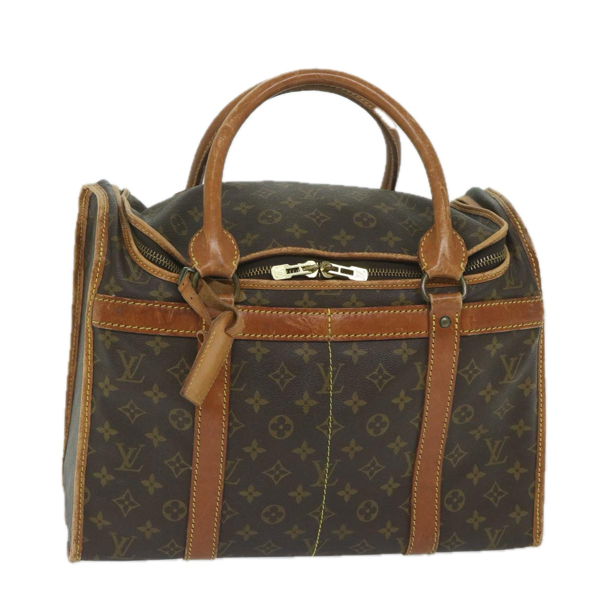 LOUIS VUITTON Monogram Sac Shan 40 Pet Carry M42024 LV Auth bs10142