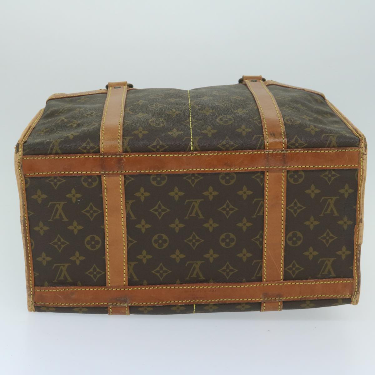 LOUIS VUITTON Monogram Sac Shan 40 Pet Carry M42024 LV Auth bs10142