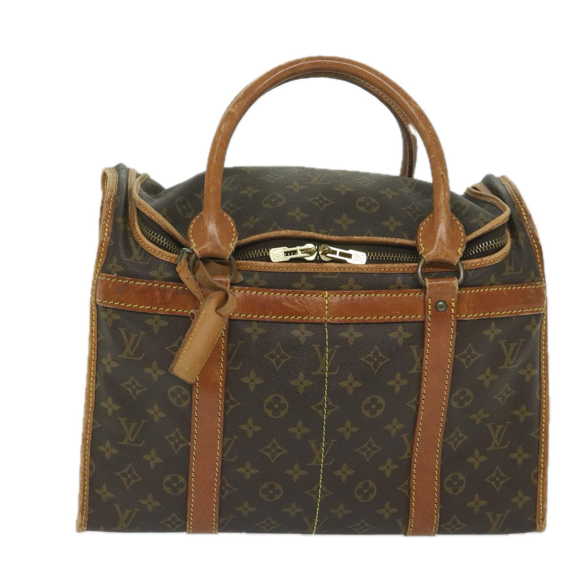 LOUIS VUITTON Monogram Sac Shan 40 Pet Carry M42024 LV Auth bs10142