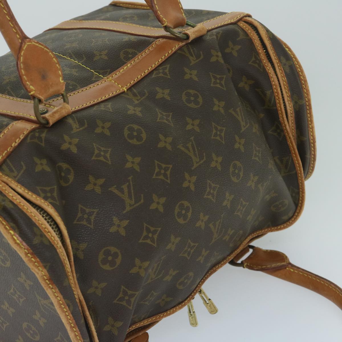 LOUIS VUITTON Monogram Sac Shan 40 Pet Carry M42024 LV Auth bs10142