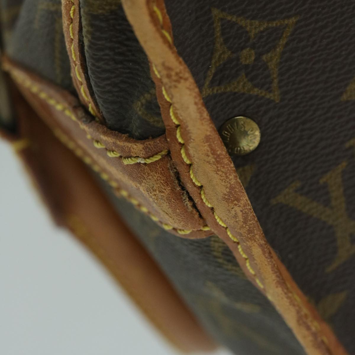 LOUIS VUITTON Monogram Sac Shan 40 Pet Carry M42024 LV Auth bs10142