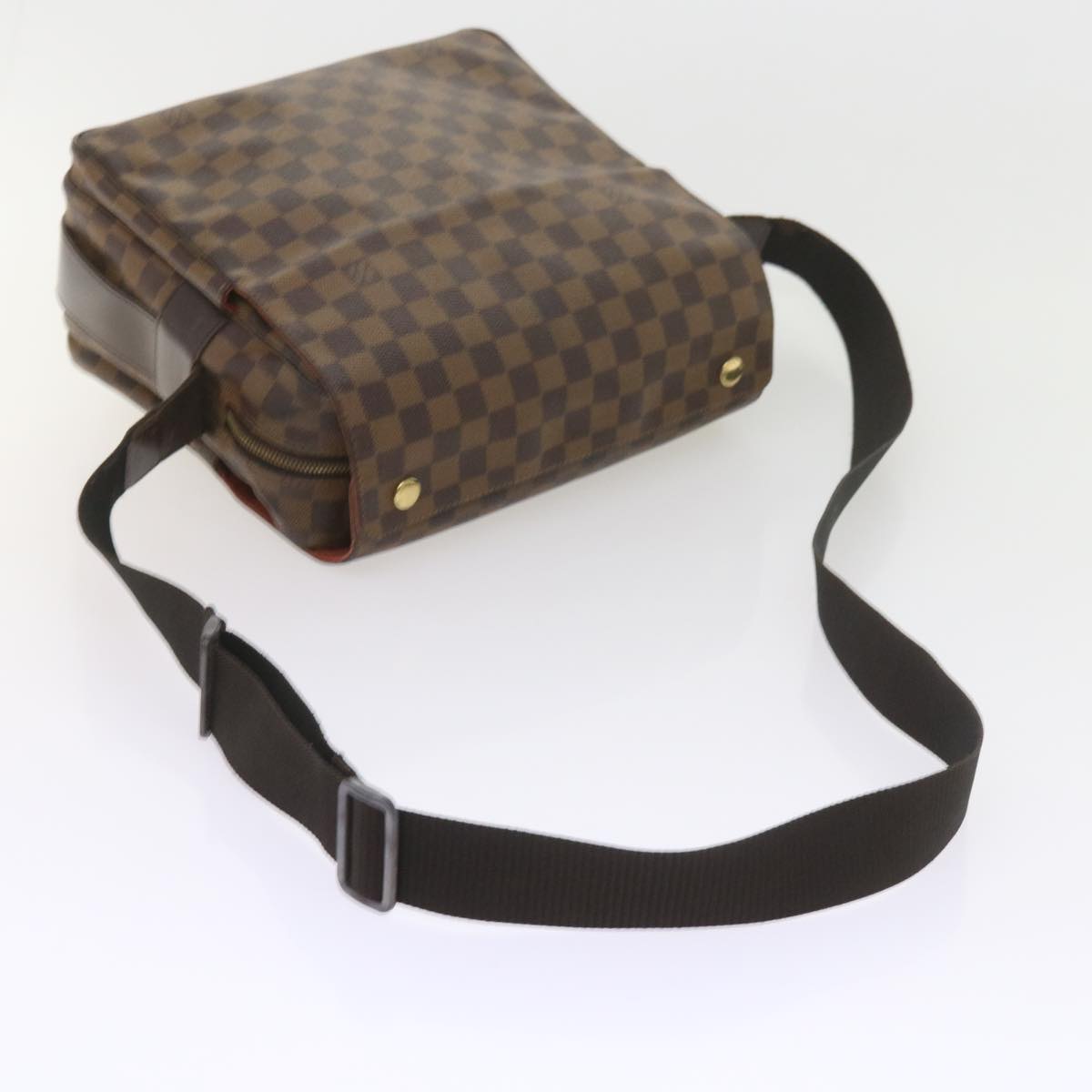 LOUIS VUITTON Damier Ebene Naviglio Shoulder Bag N45255 LV Auth bs10143