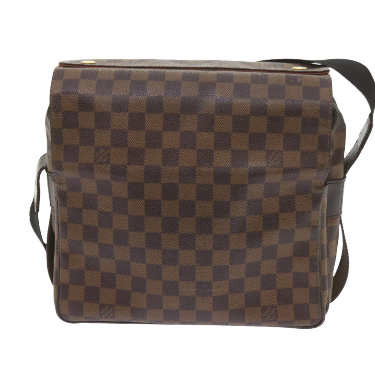 LOUIS VUITTON Damier Ebene Naviglio Shoulder Bag N45255 LV Auth bs10143