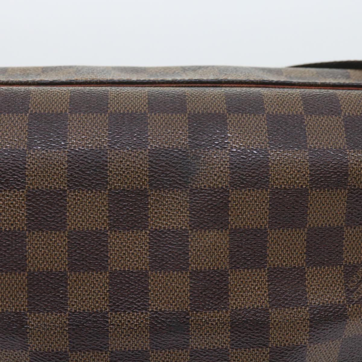 LOUIS VUITTON Damier Ebene Naviglio Shoulder Bag N45255 LV Auth bs10143