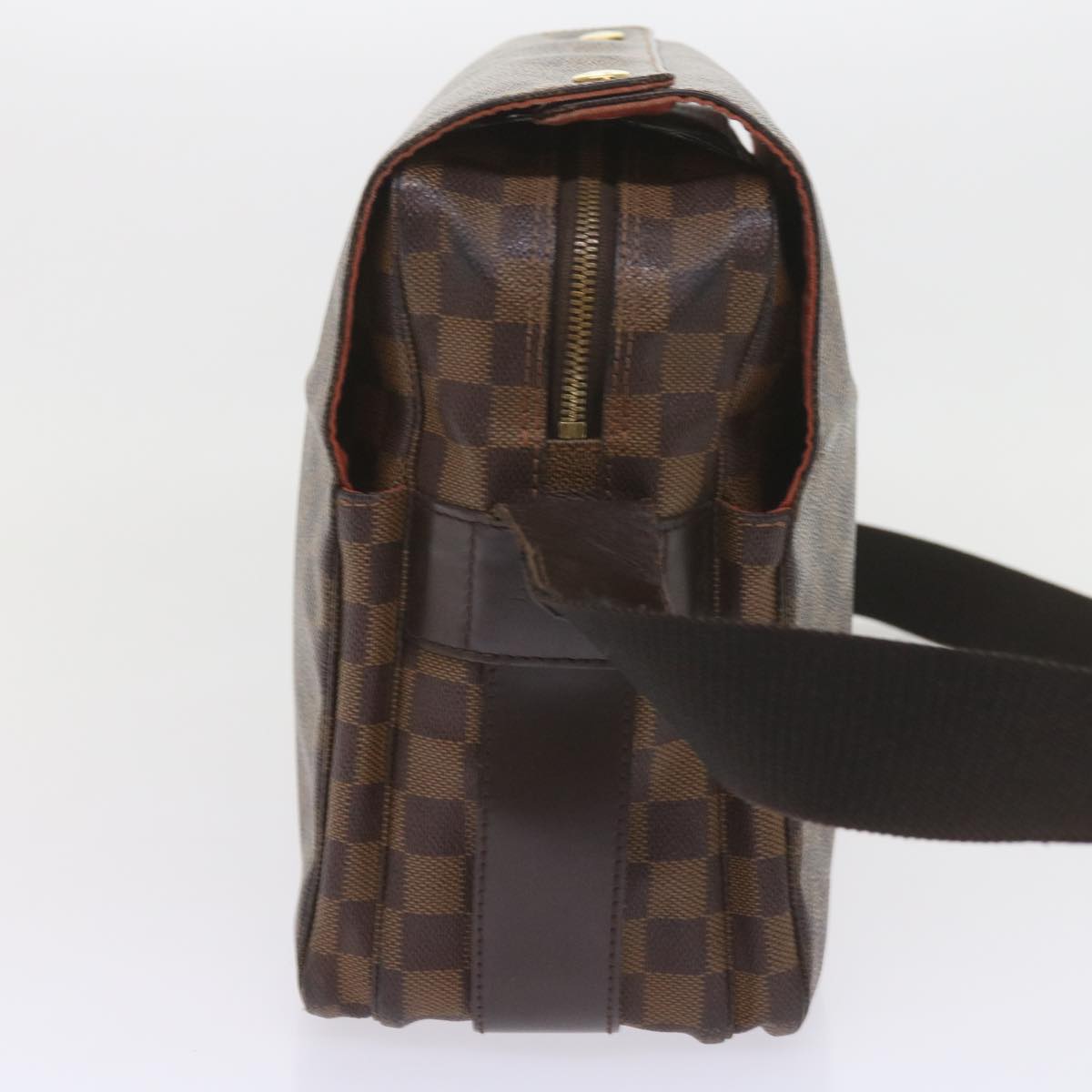 LOUIS VUITTON Damier Ebene Naviglio Shoulder Bag N45255 LV Auth bs10143