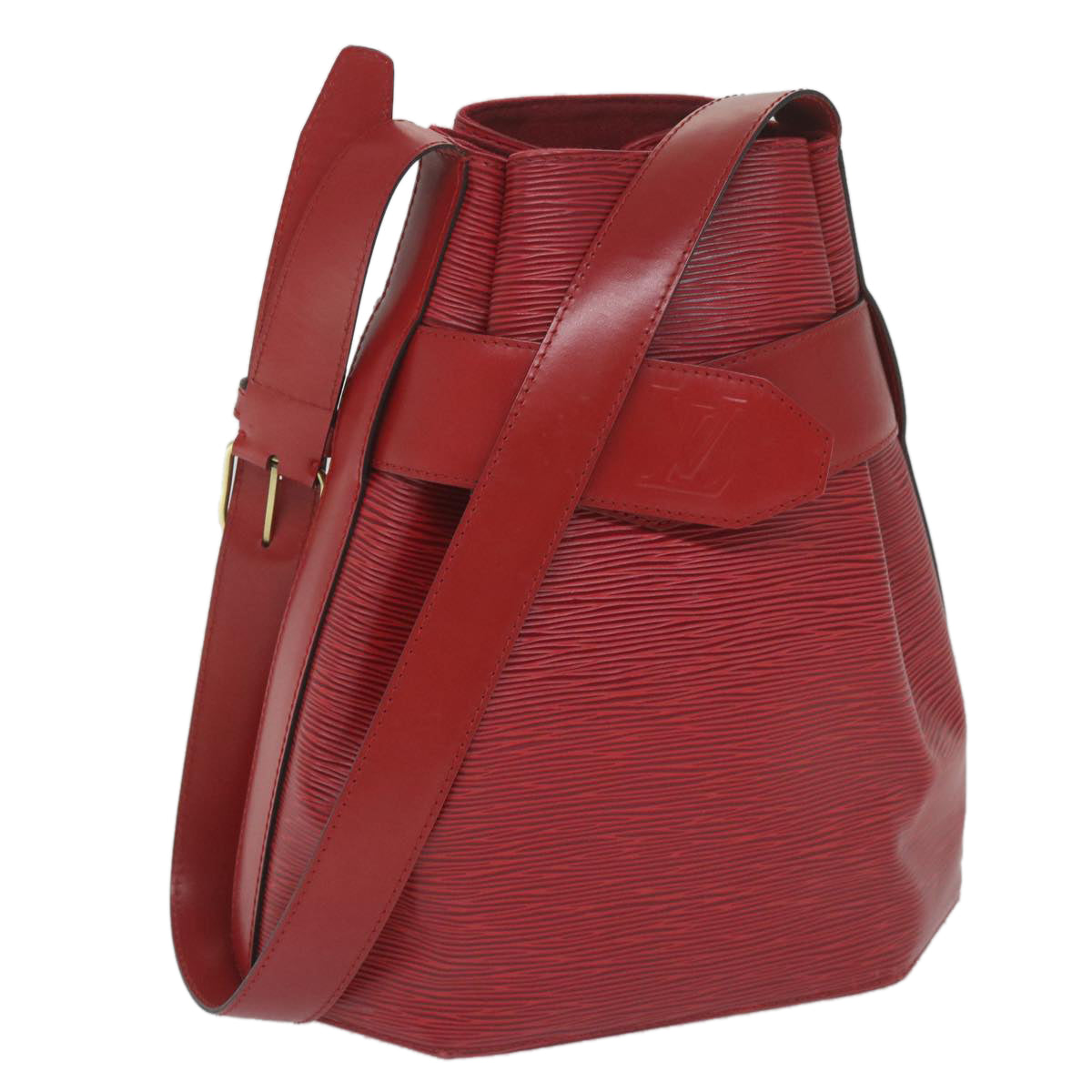 LOUIS VUITTON Epi Sac Depaule PM Shoulder Bag Red M80207 LV Auth bs10165