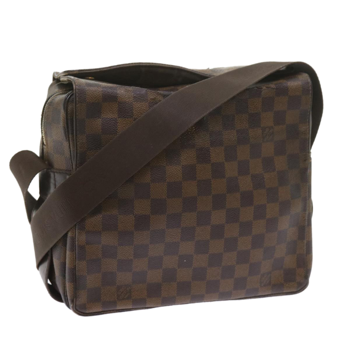 LOUIS VUITTON Damier Ebene Naviglio Shoulder Bag N45255 LV Auth bs10172