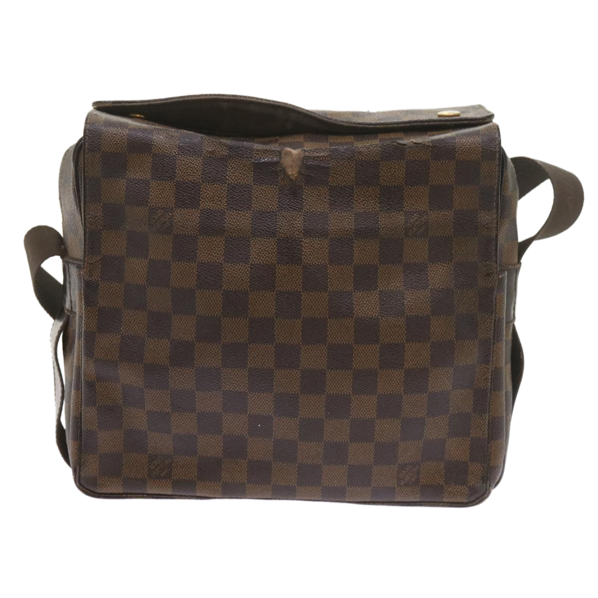 LOUIS VUITTON Damier Ebene Naviglio Shoulder Bag N45255 LV Auth bs10172