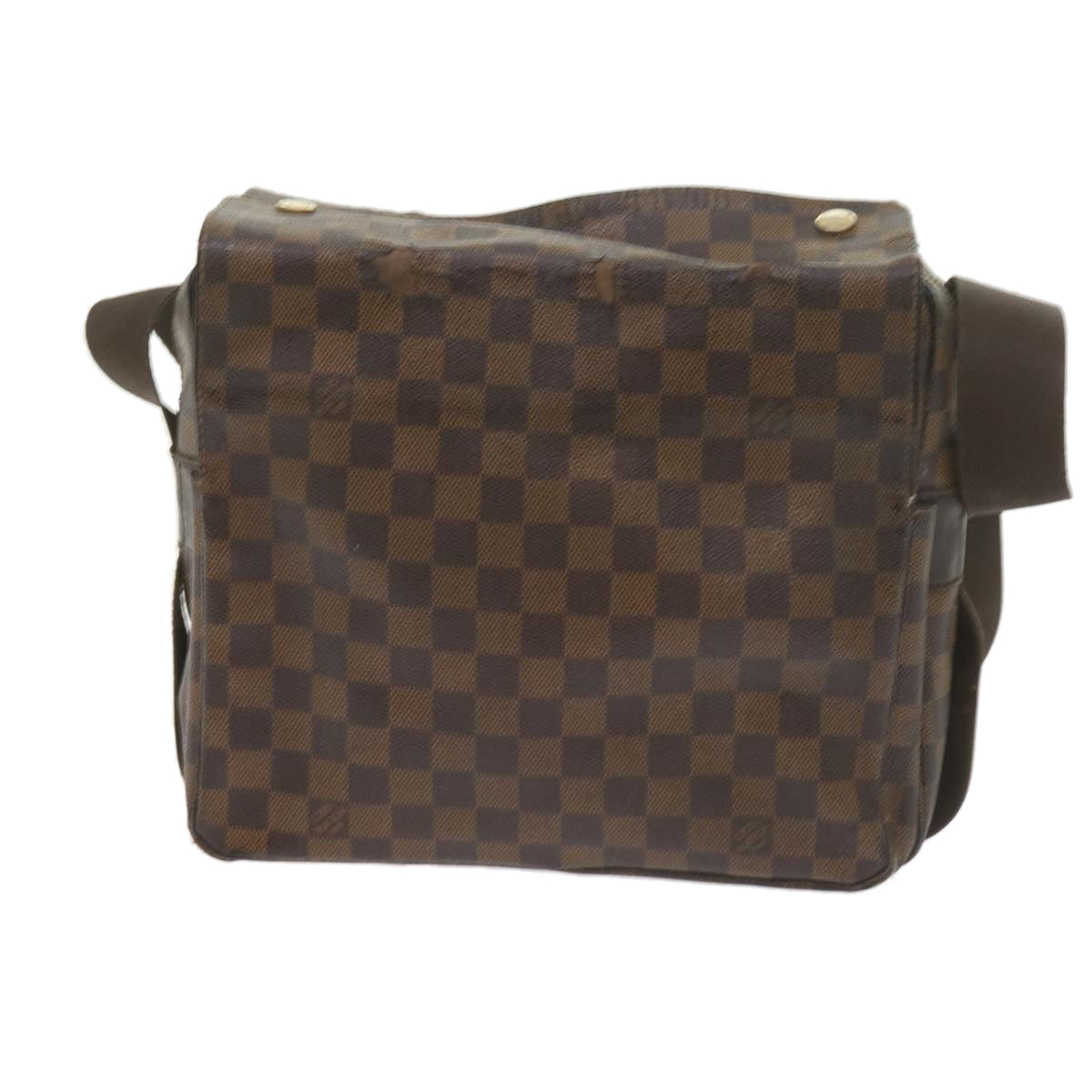 LOUIS VUITTON Damier Ebene Naviglio Shoulder Bag N45255 LV Auth bs10172