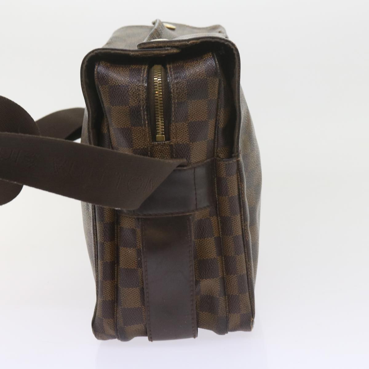 LOUIS VUITTON Damier Ebene Naviglio Shoulder Bag N45255 LV Auth bs10172