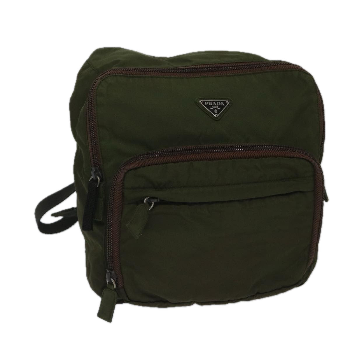 PRADA Backpack Nylon Green Auth bs10212