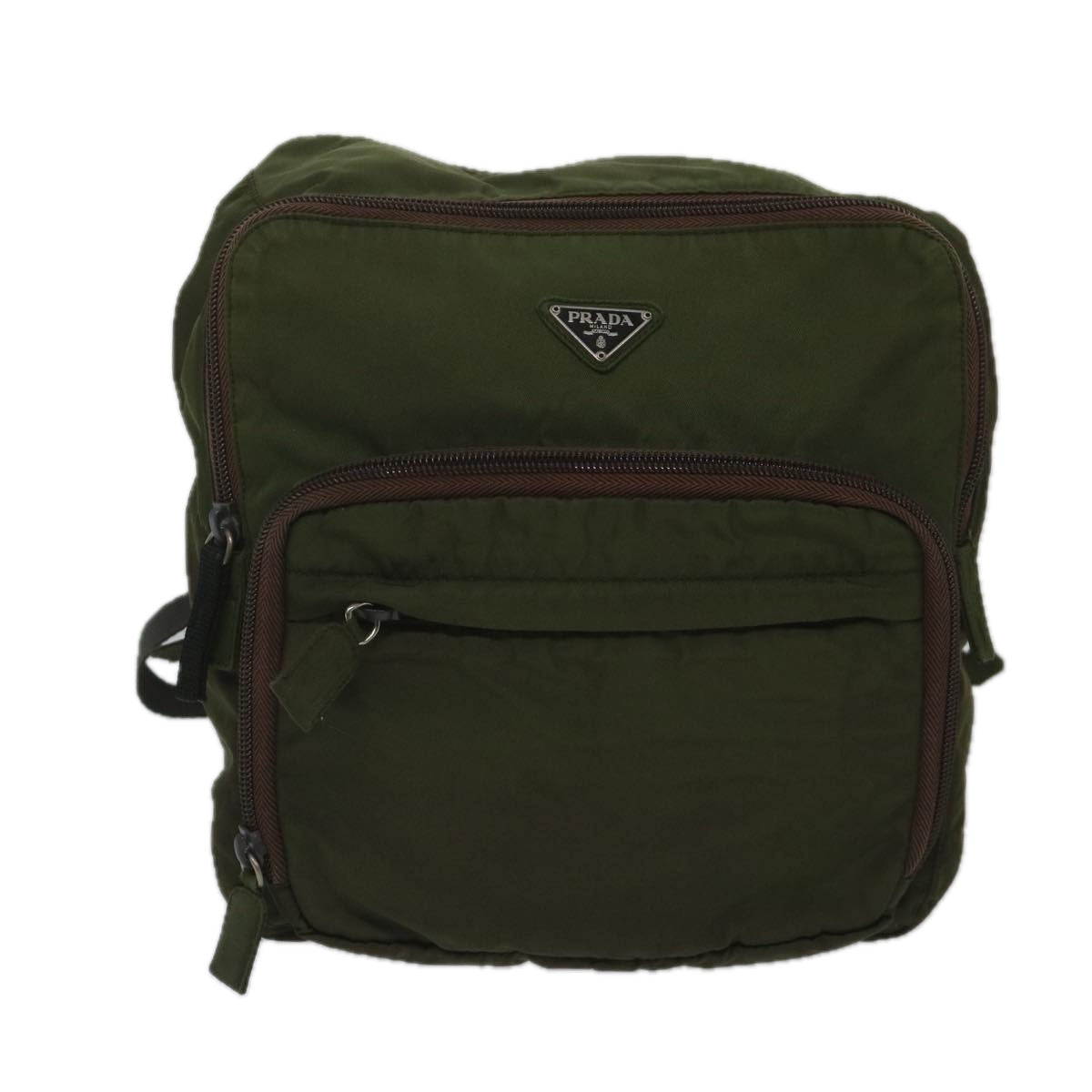 PRADA Backpack Nylon Green Auth bs10212 - 0