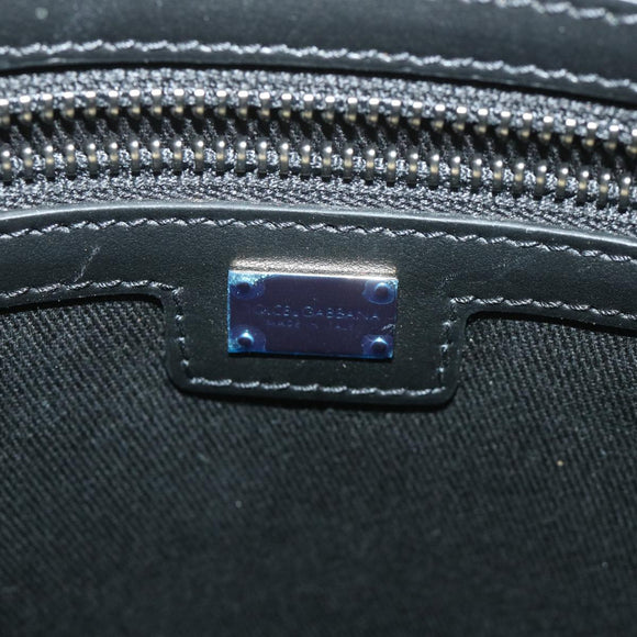 DOLCE&GABBANA Tote Bag Calf leather 2way Black Auth bs10232