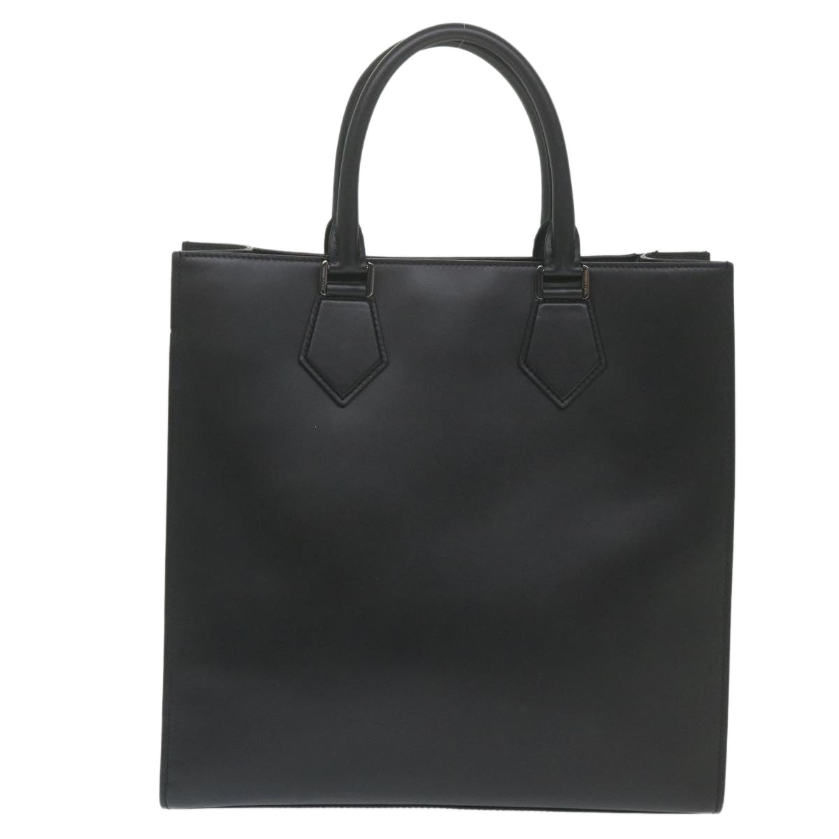 DOLCE&GABBANA Tote Bag Calf leather 2way Black Auth bs10232
